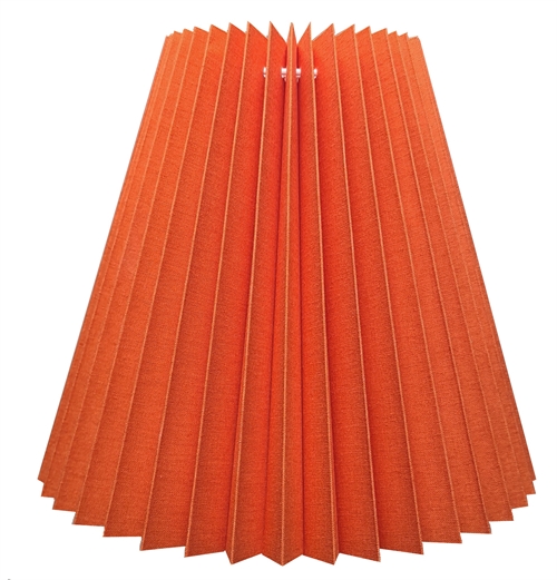 plisse keglestub 12x21x24 L-E27 orange bomuld